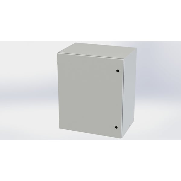 Saginaw Control & Engineering 1/4 Turn Latch Electrical Enclosures, 36 in H, 20 in D, 30 in W, NEMA 3R, 4, 12, 13, Carbon Steel SCE-36EL3020LPLG - main